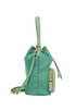Duet Bucket Bag, &pound;895, Handbags, Green, Nylon/Ostrich, Side view